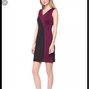 Ellen Tracy Colorblock Sheath Dress Size 8